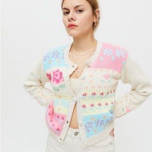 Tach Priscilla cardigan size M SMALL FLAW